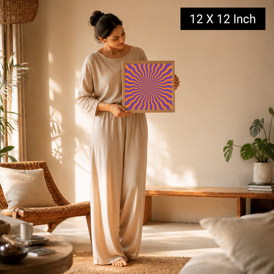 calming symmetry canvas for luxury wellness rooms