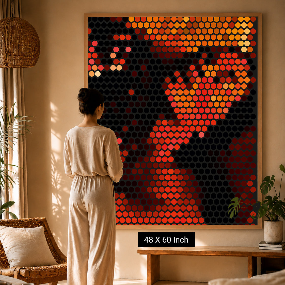 Mindful interior decor with calming artwork