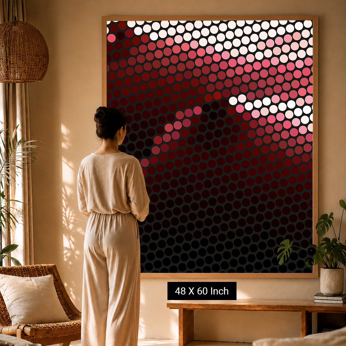 Spiritual healing wall art for meditation rooms