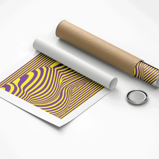 Delicate spatial geometry poster for psychologist session rooms