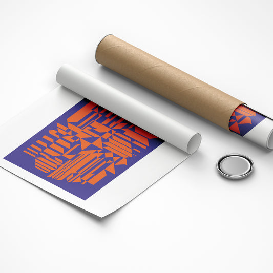 Executive stress relief optical illusion print for clear thinking