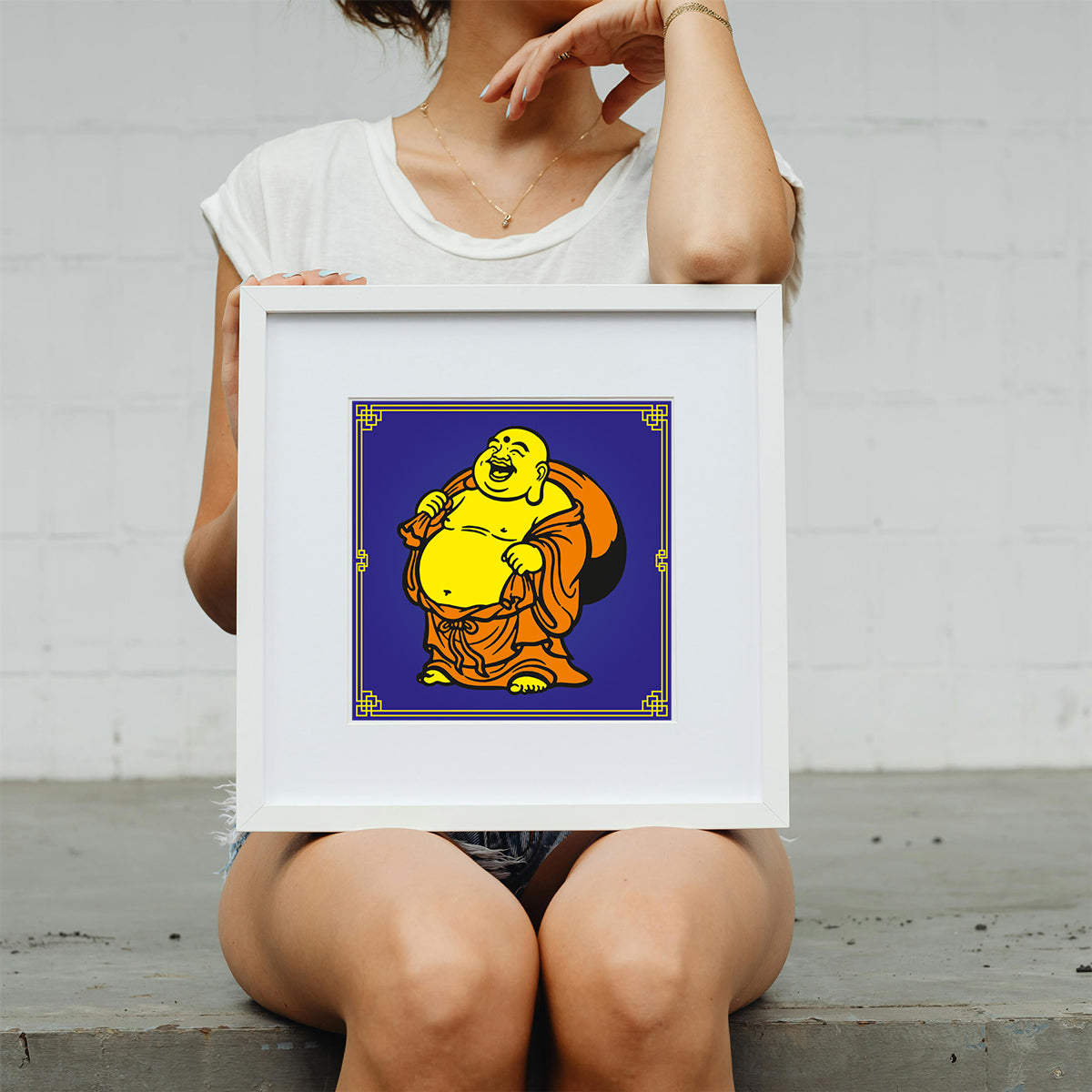 Eye strain reduction optical canvas print for long computer hours