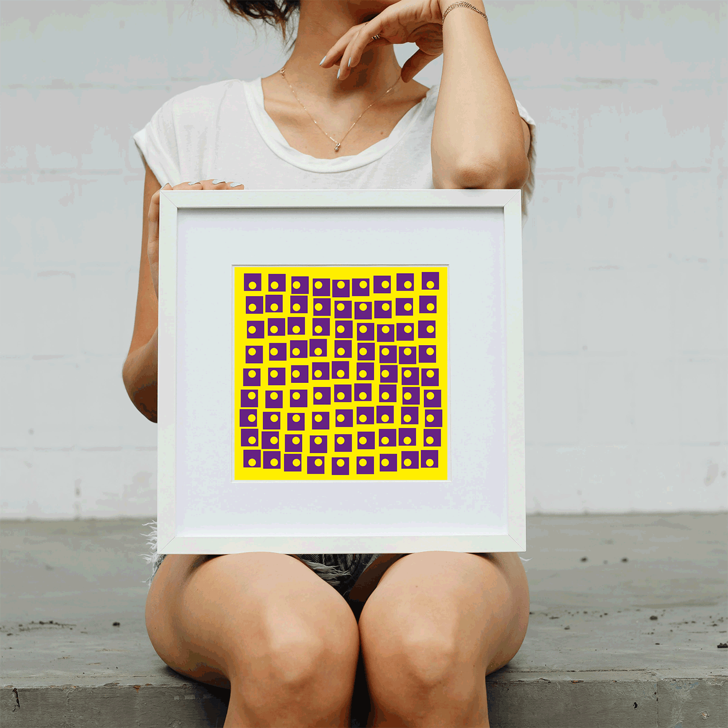 Fluid visual distortion art print for creative inspiration