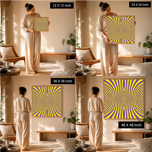 Designer geometric pattern wall art for sophisticated living spaces