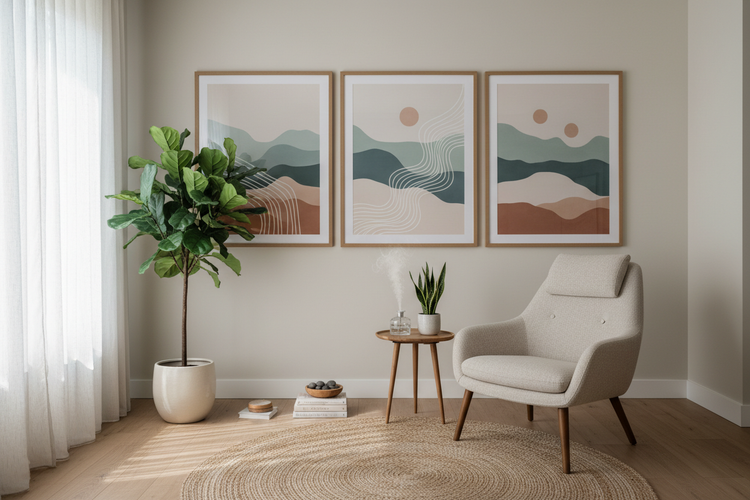 Somatic Regulation Art Prints: How Healing Spaces Help the Nervous System Reset - Ilu Art Therapy
