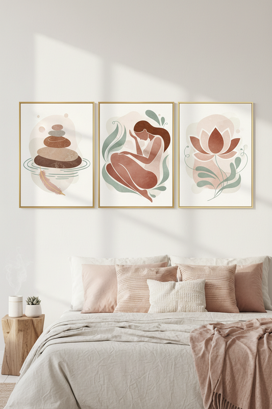 Bedroom Wall Art for Her: Healing, Sensual Prints for Self-Love, Pleasure and Rest