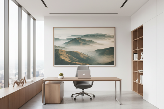 From Walls to Well-being: Why Corporate Offices Need Serene Perspective Prints Now