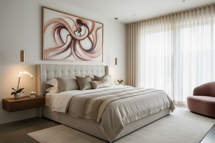 Gentle Erotic Wall Art for Couples: Transform Your Master Bedroom into a Romantic Sanctuary - Ilu Art Therapy
