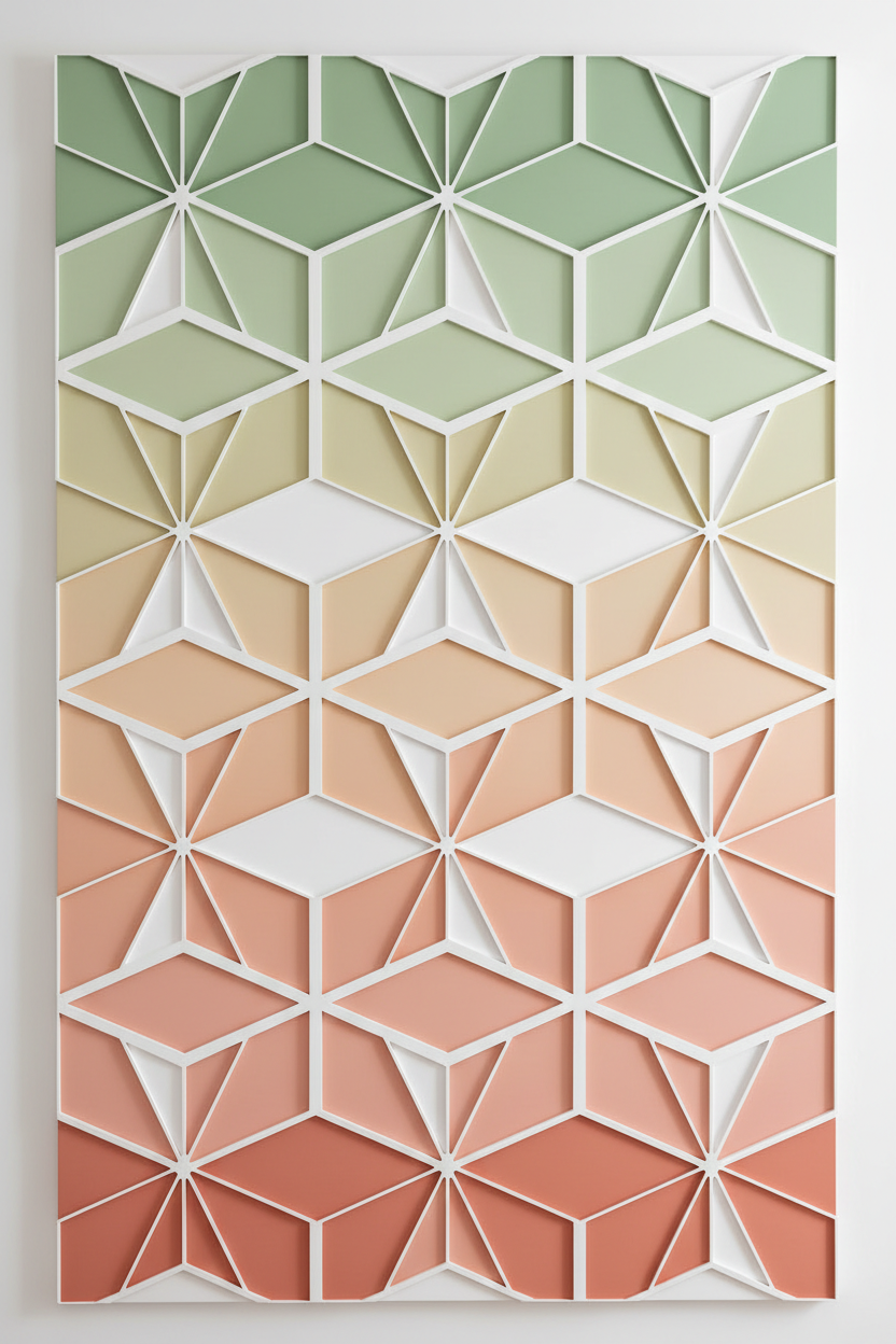 Geometric Illusion Wall Art: Modern Decor with Therapeutic Benefits