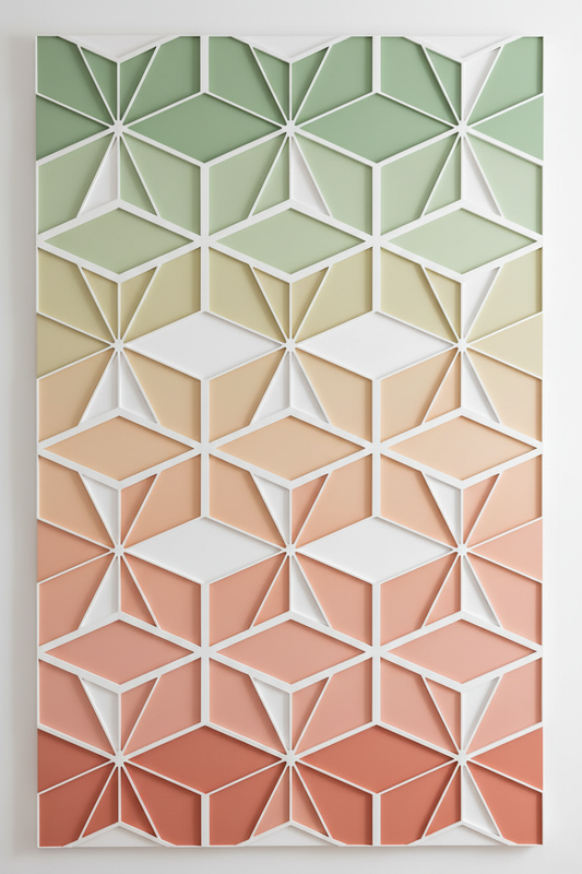 Geometric Illusion Wall Art: Modern Decor with Therapeutic Benefits