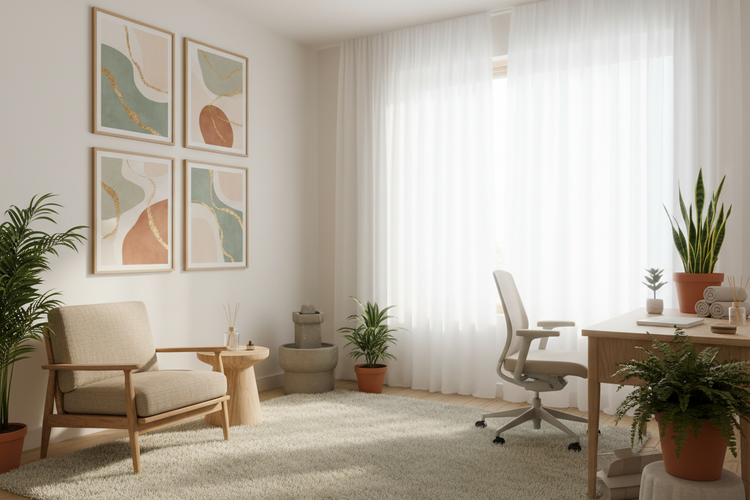 Healing Art Prints for Wellness Spaces: Therapy Rooms, Yoga Studios & Home Offices - Ilu Art Therapy