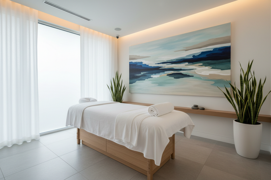 How Therapeutic Wall Art Transforms Clinics and Spas (Without Blowing Your Budget)