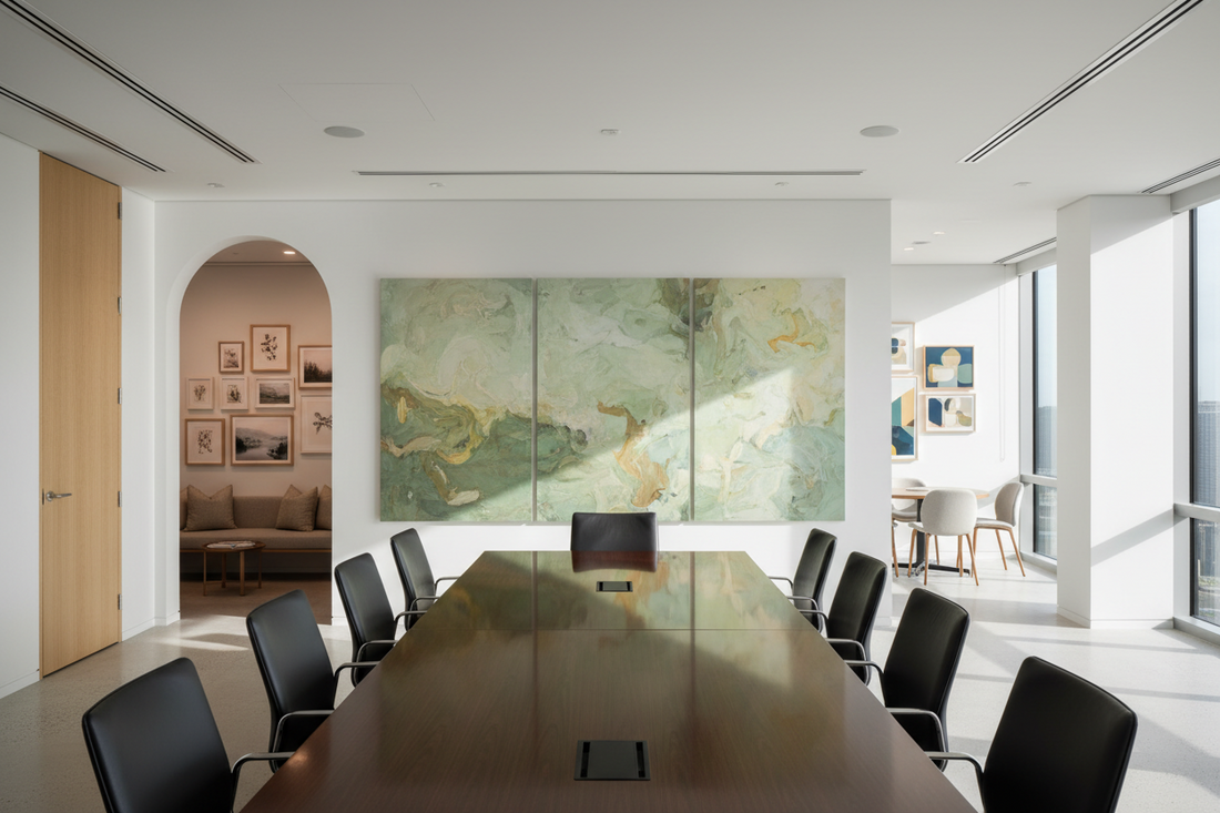 How to Choose Office Wall Art for Boardrooms, Quiet Rooms & Collaboration Zones