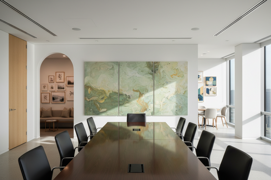 How to Choose Office Wall Art for Boardrooms, Quiet Rooms & Collaboration Zones