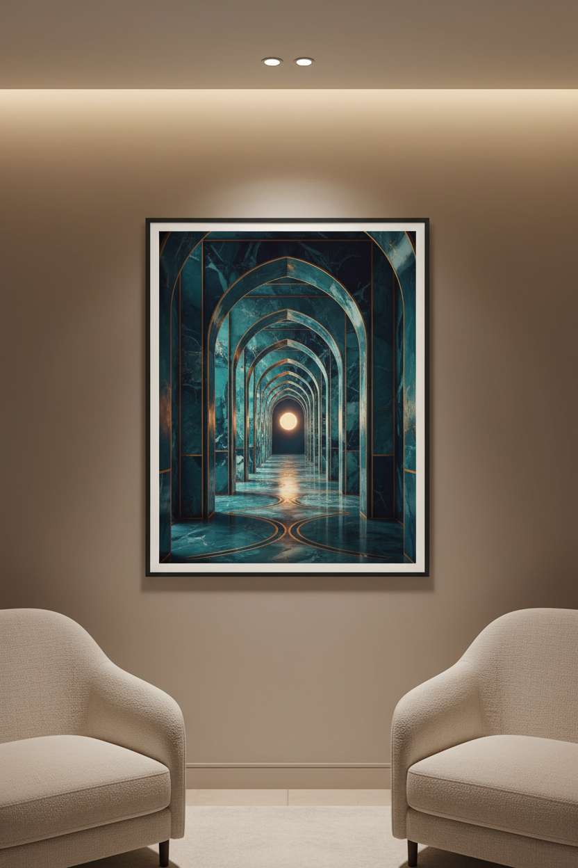 From Walls to Well-being: Transform Your Office with Serene Perspective Prints
