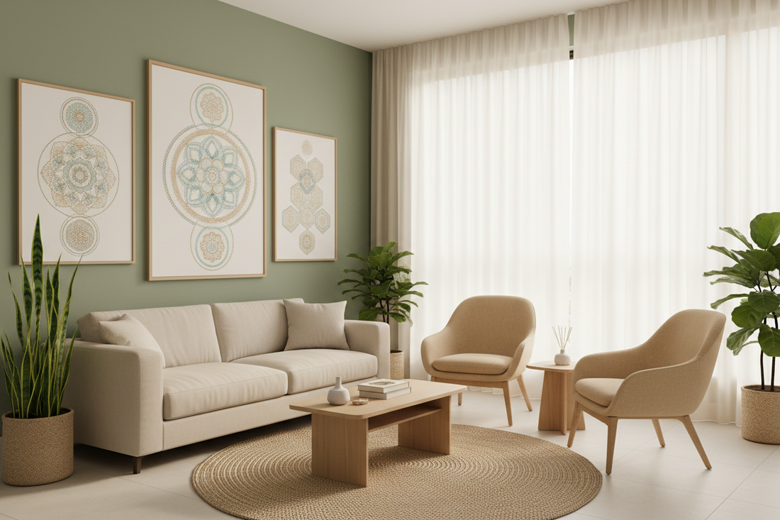 The Science Of Calm Walls: How Therapeutic Prints Reduce Stress, Anxiety & Low Mood In Healing Spaces