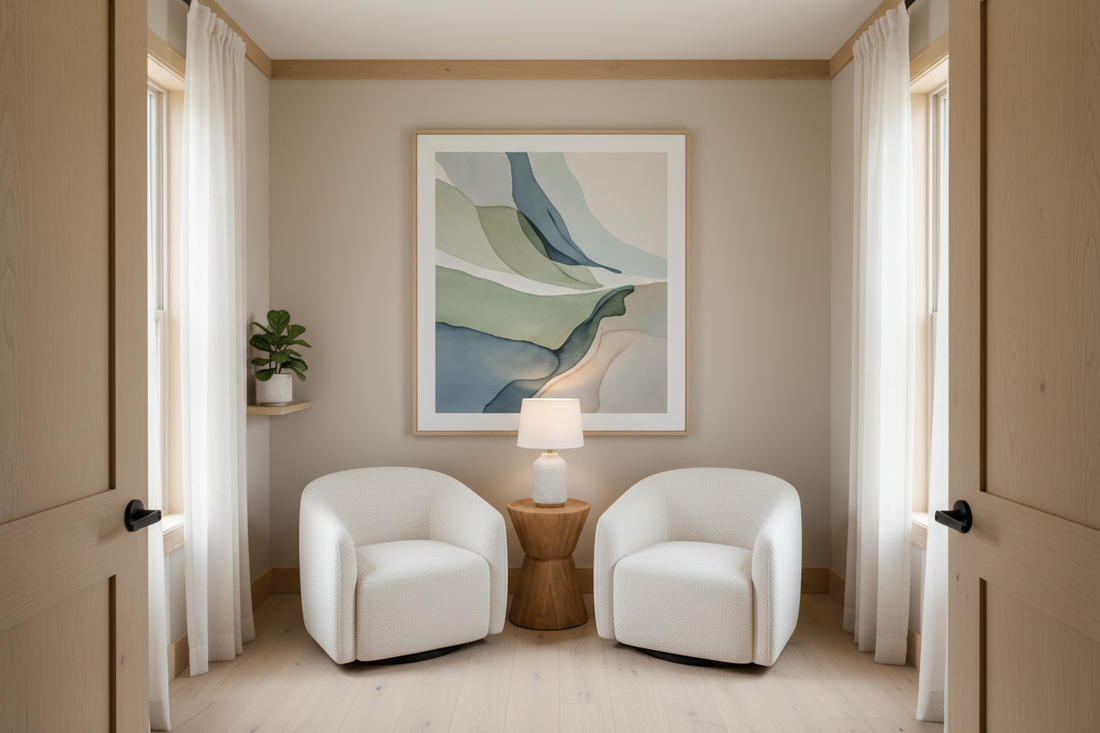 Designing a Trauma-Sensitive Therapy Room with Therapeutic Art (Step-by-Step)