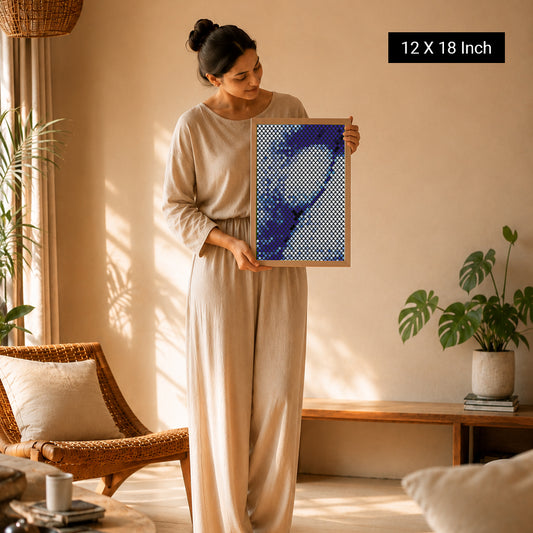 Minimal calming wall art for meditation spaces