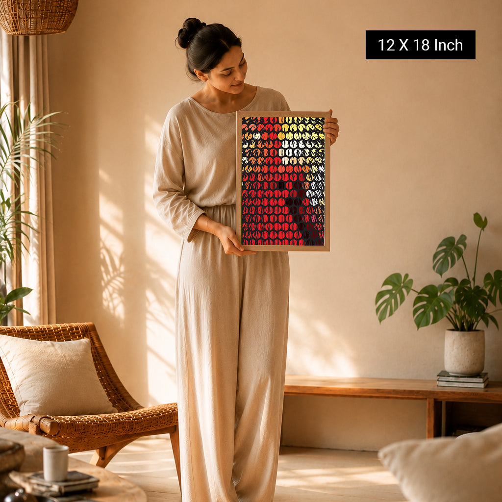 geometric wellness art for calming environments
