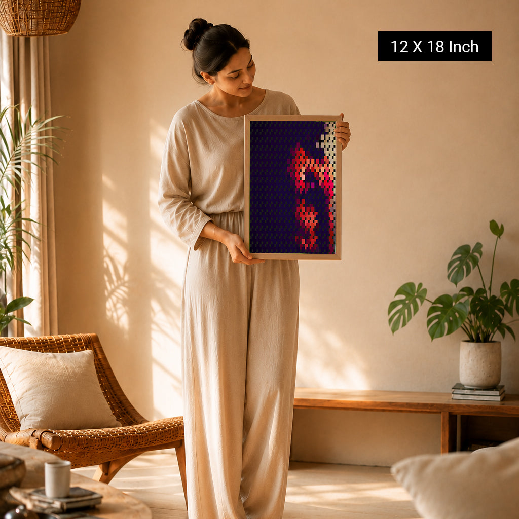 Wellness-inspired framed canvas art