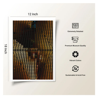 psychedelic wall art print for mindful home retreat corner