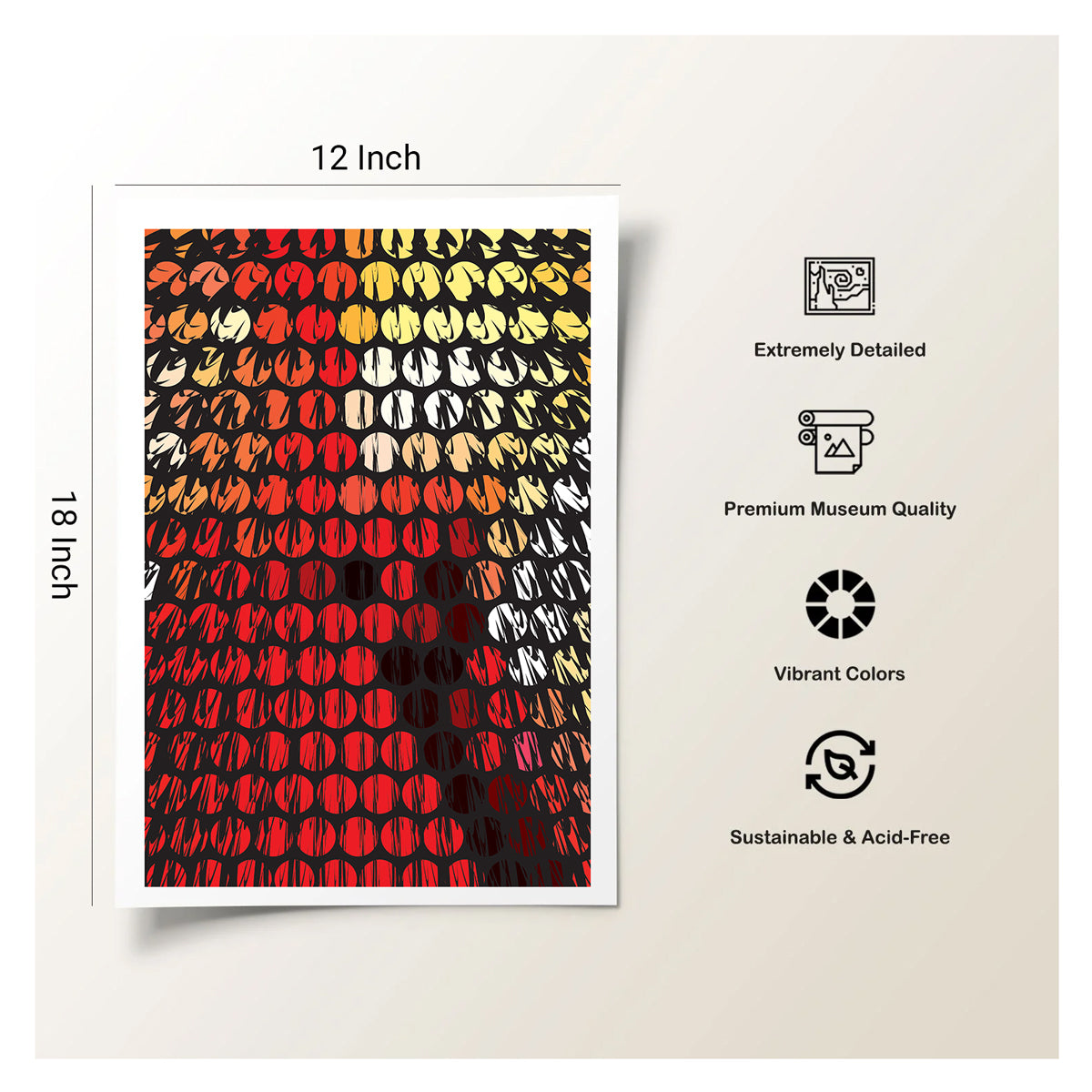 trauma sensitive wall art with soft shapes and colours