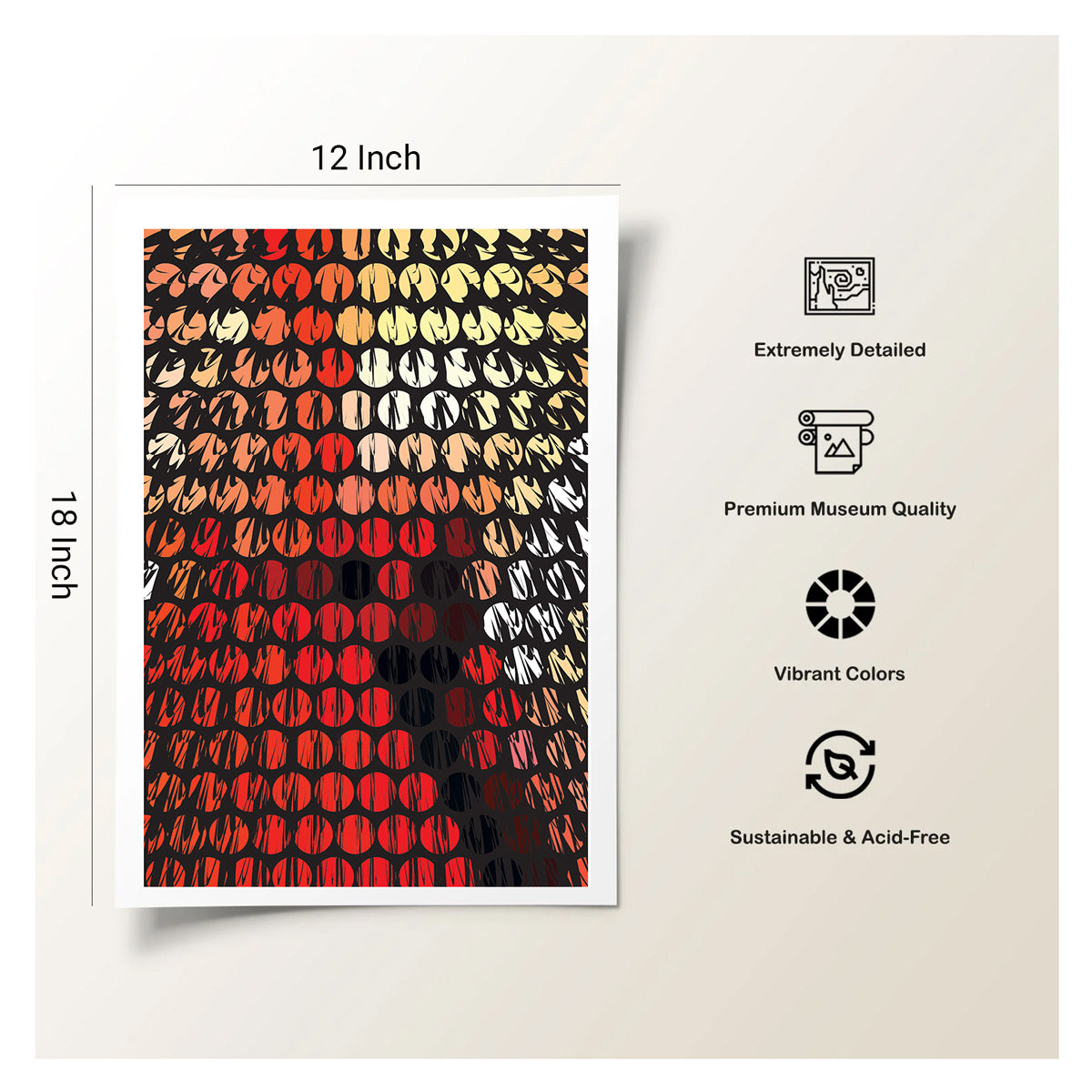 calming abstract canvas for psychologist and counselor walls