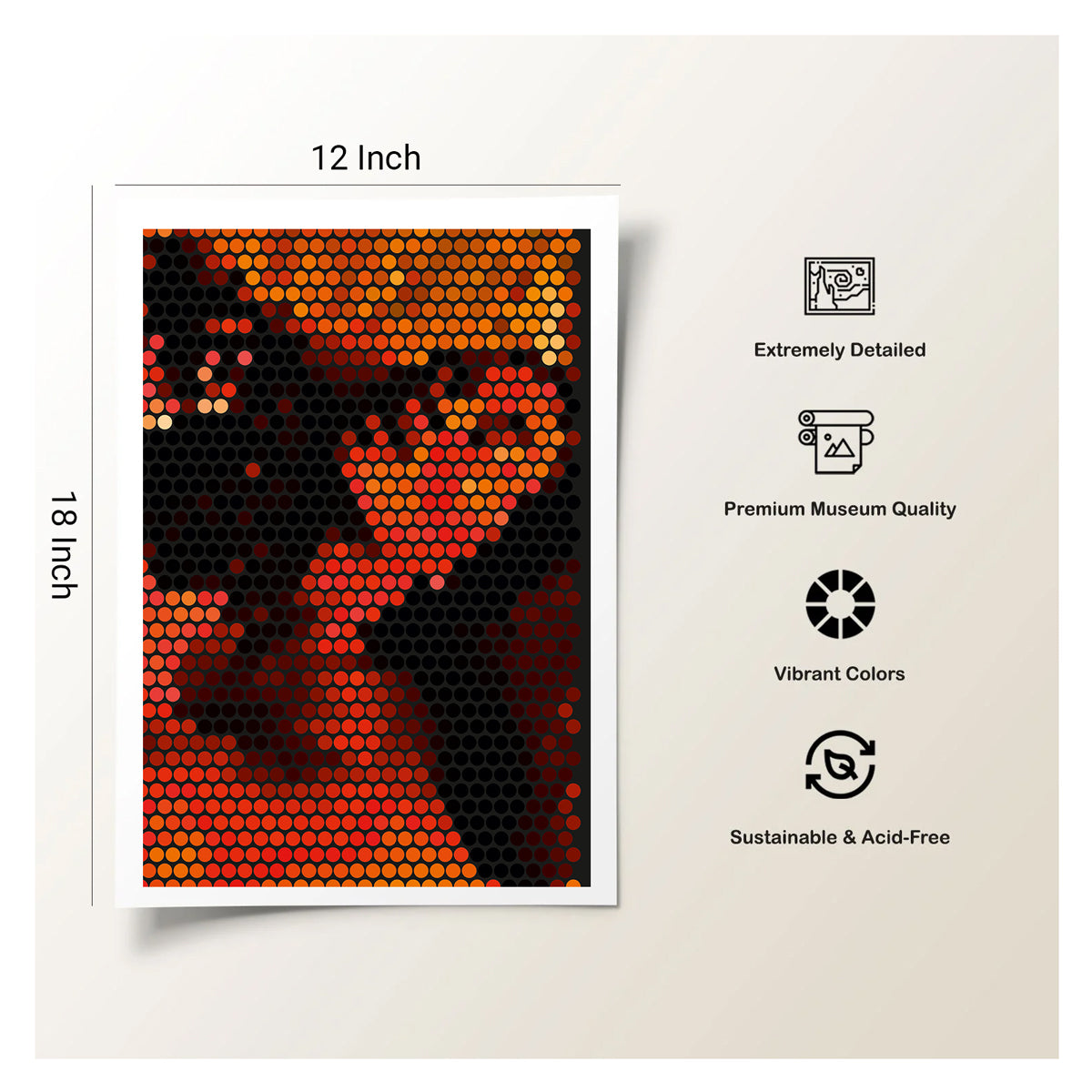 EMDR therapy room wall art with gentle focal imagery