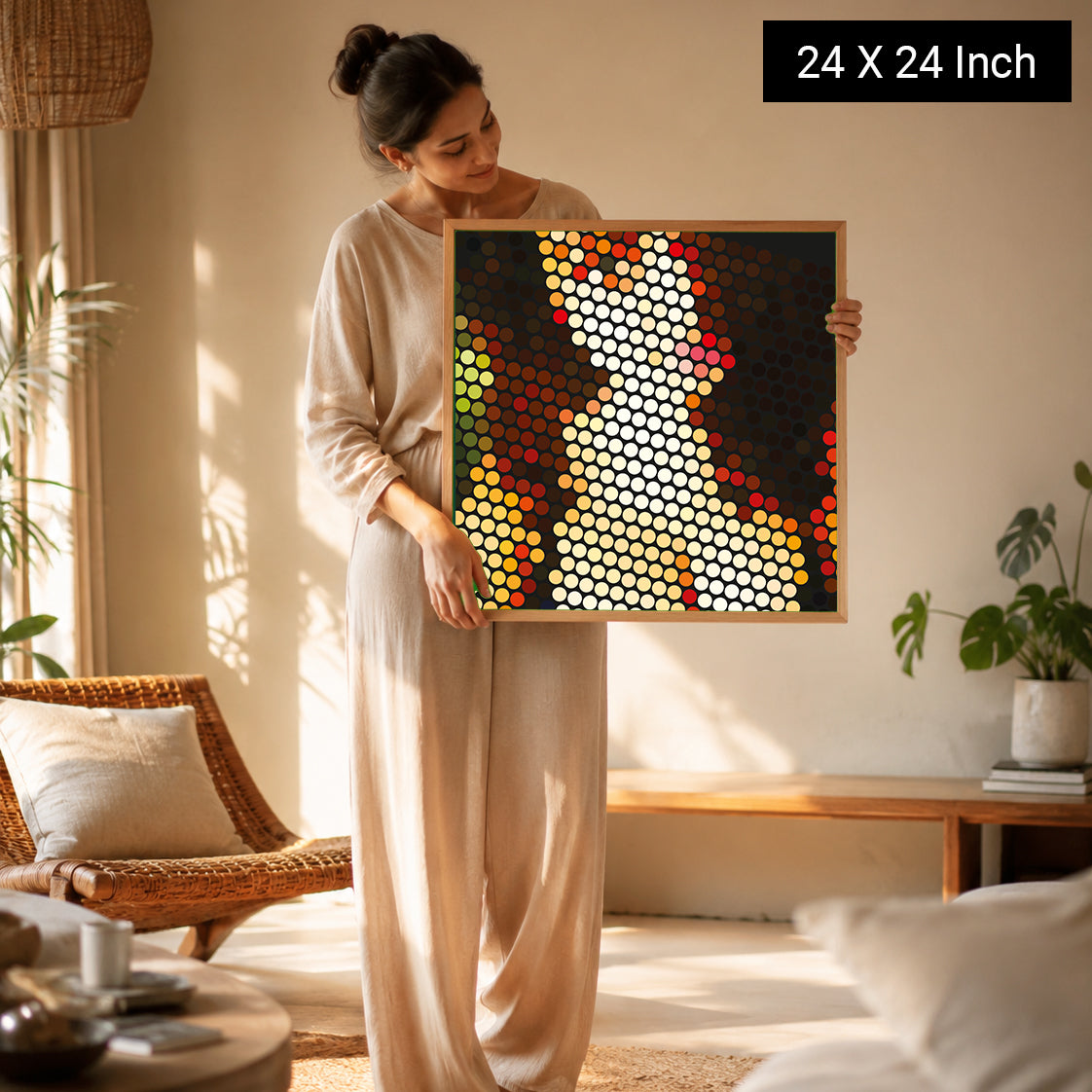 healing inspired canvas painting for emotional peace and stress relief interiors