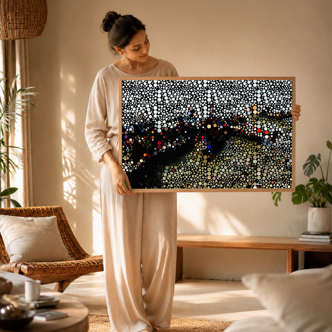 calming wall painting for peaceful mornings and stress free home styling