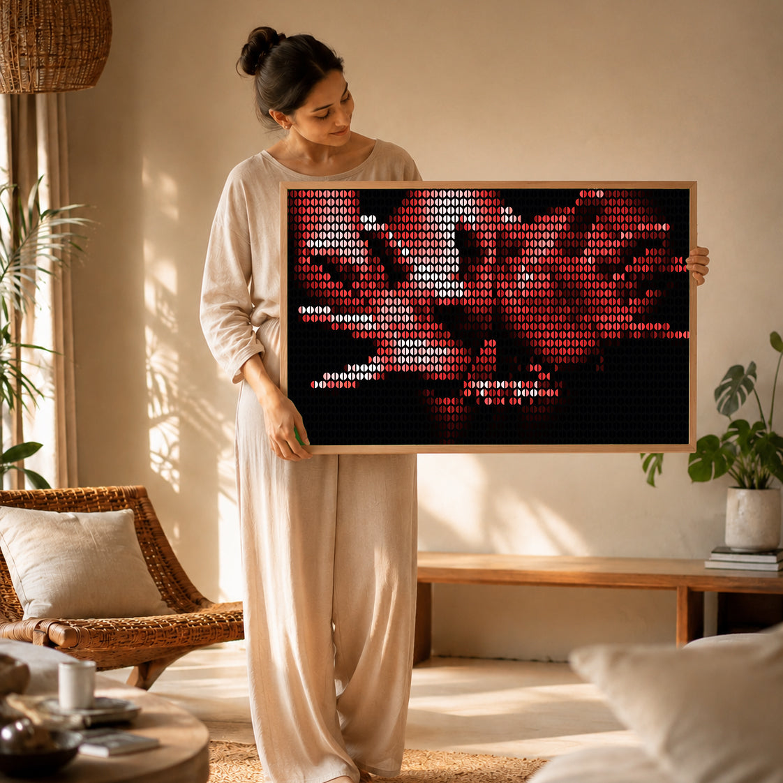 aesthetic wellness paintings for calm living spaces