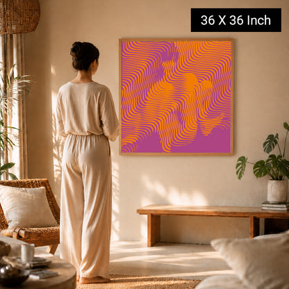 therapeutic canvas art for nervous system calming home decor