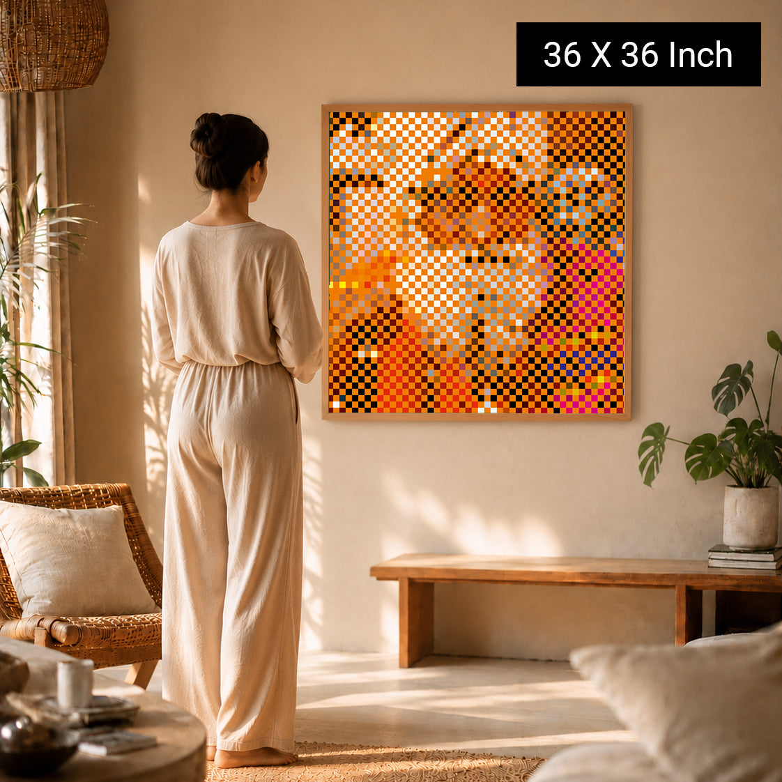 artistic healing canvas decor for luxury mindful living rooms