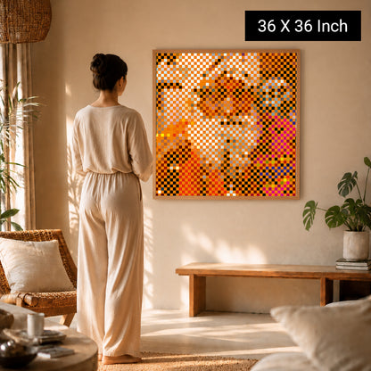 artistic healing canvas decor for luxury mindful living rooms