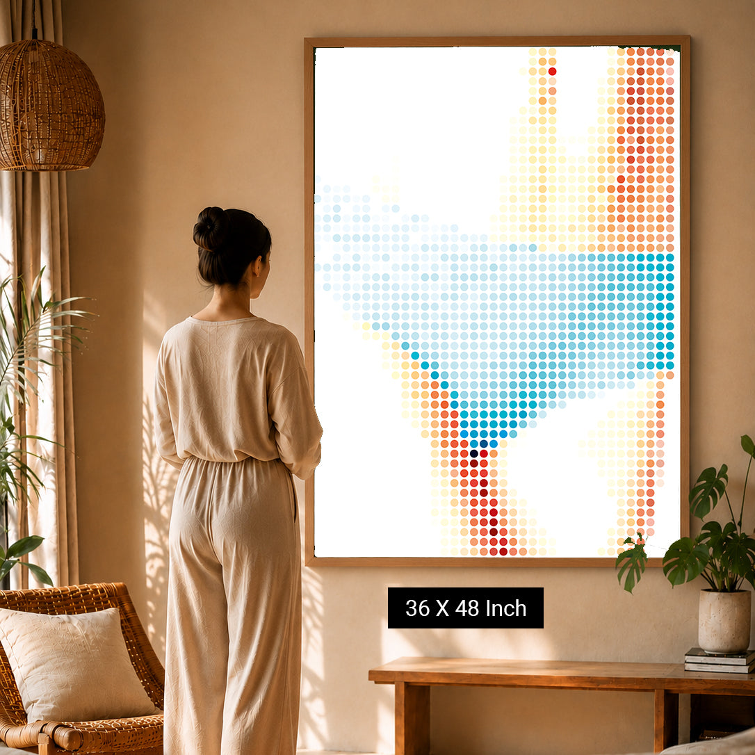 EMDR-friendly calming visual wall art