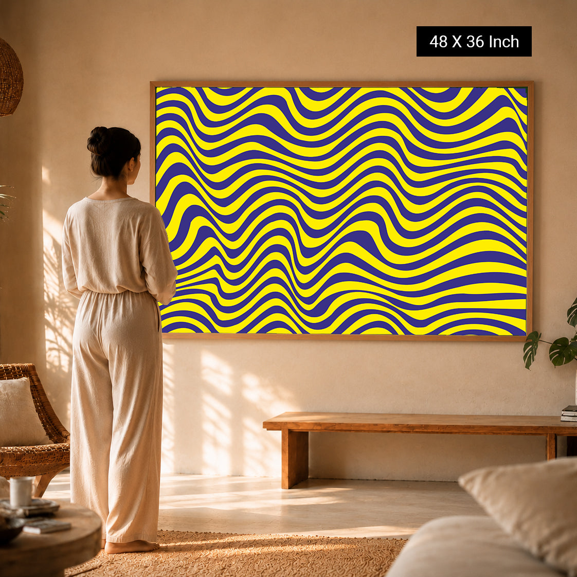 serene wall paintings for modern wellness design