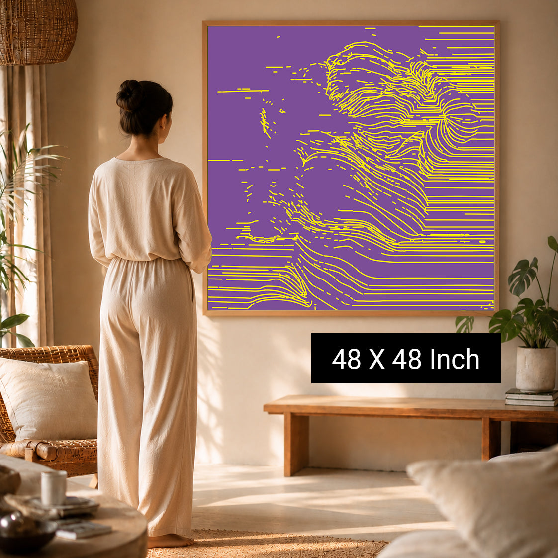 mindful wall art for calming bedroom and meditation corners