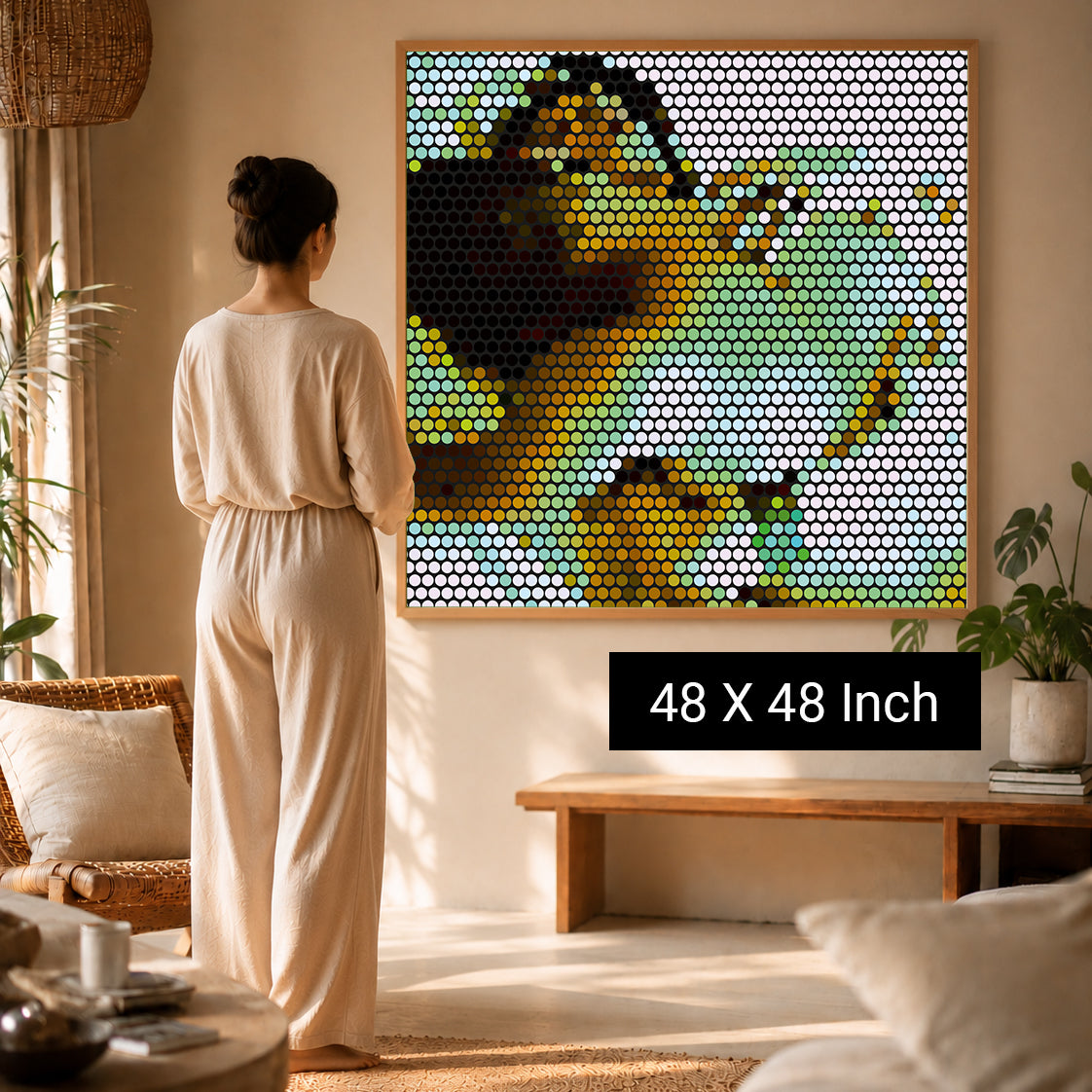 modern luxury wall decor for wellness inspired living room interiors