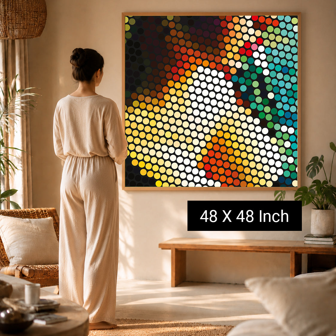 peaceful bedroom wall artwork for emotional balance and comfort