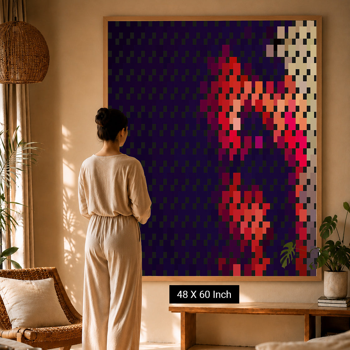 Luxury meditation room wall artwork