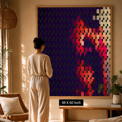 Luxury meditation room wall artwork
