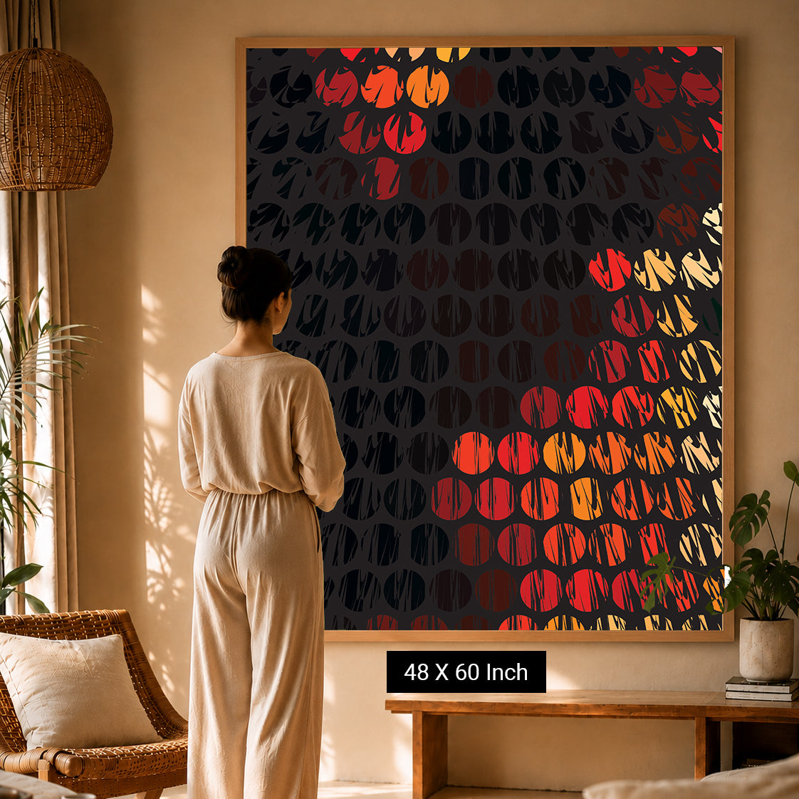 Peaceful canvas wall art for emotional healing