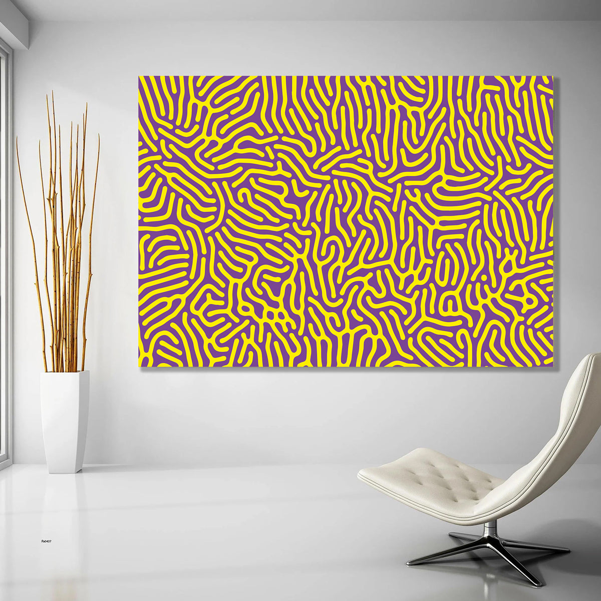 Stress relief illusion artwork for peaceful environment