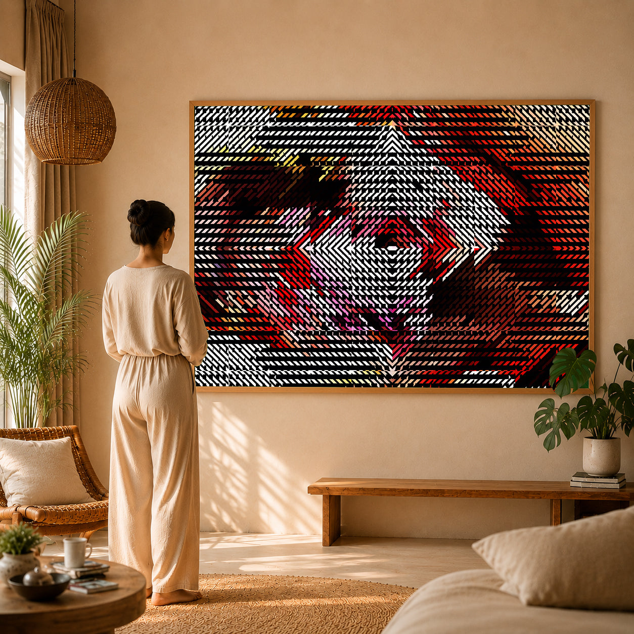 spiritual home decor painting for calming energy and emotional wellness