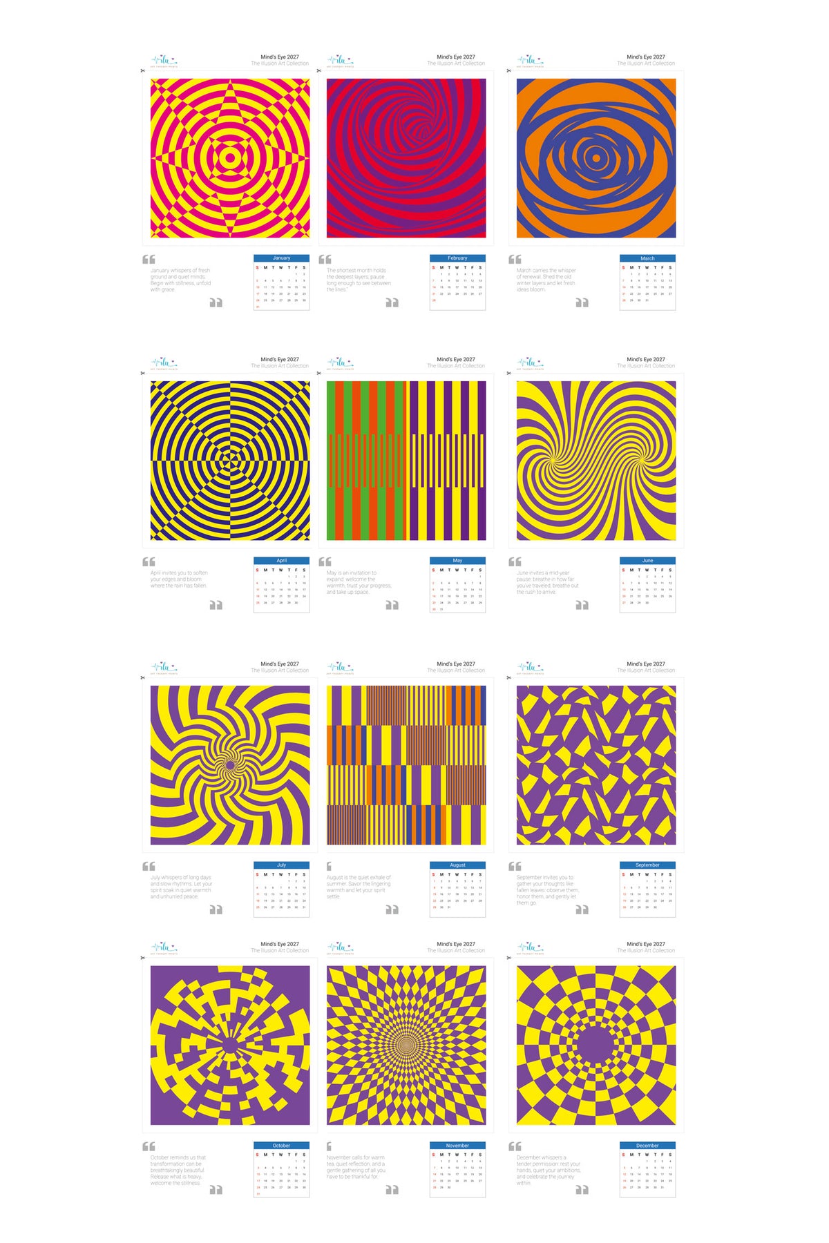 Mind's Eye Collector's Calendar Bundle