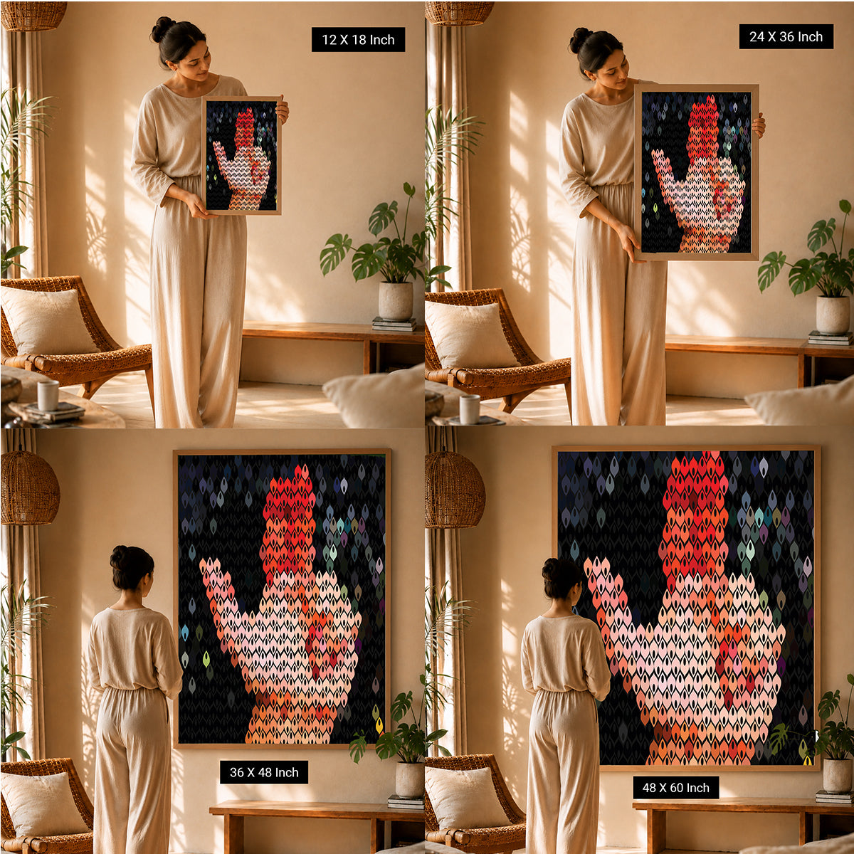 healing wall prints for meditation room styling
