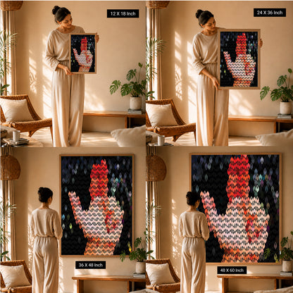 healing wall prints for meditation room styling