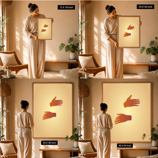 relaxing wall frames for modern bedroom interiors