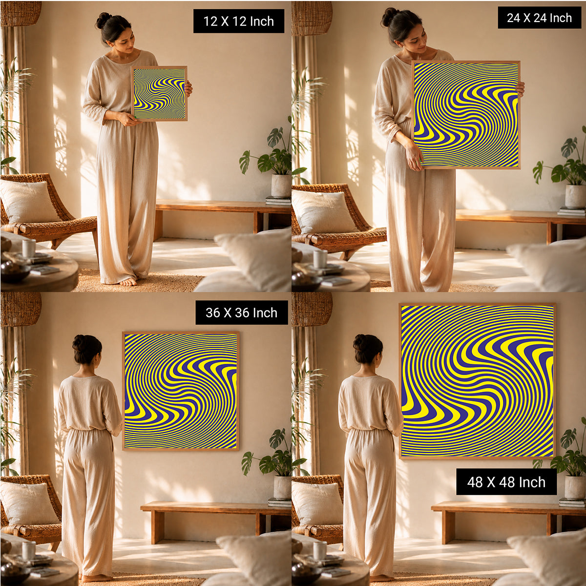 soothing geometric art for meditation spaces