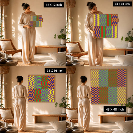 soothing canvas painting for relaxing home ambiance